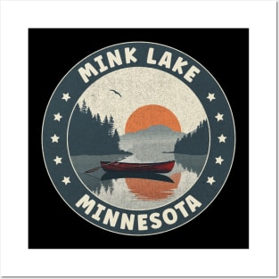 Mink Lake Minnesota Sunset Posters and Art